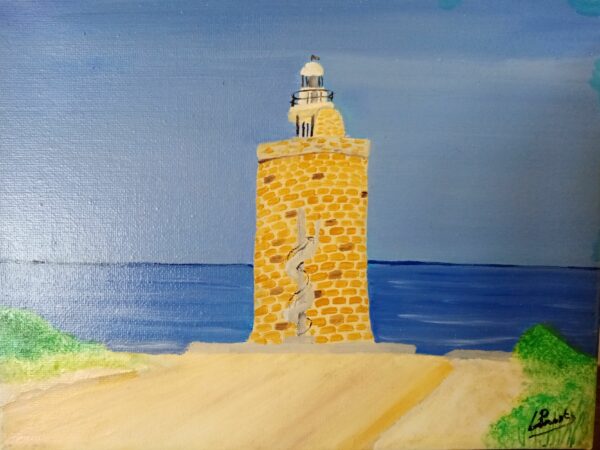 Phare Caraminal peinture à l'huile paysage marin peinture réaliste